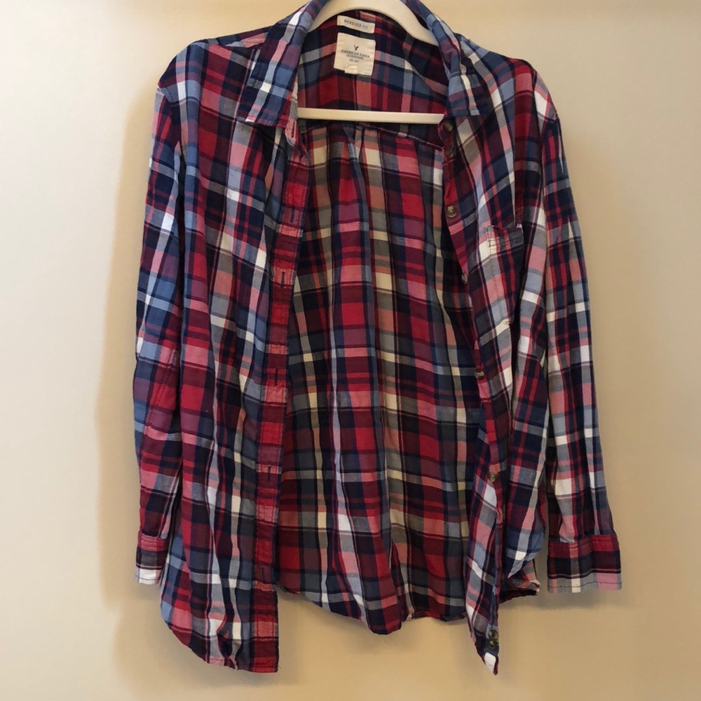 American eagle oversized flannel